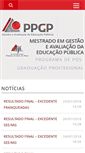 Mobile Screenshot of mestrado.caedufjf.net