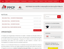 Tablet Screenshot of mestrado.caedufjf.net